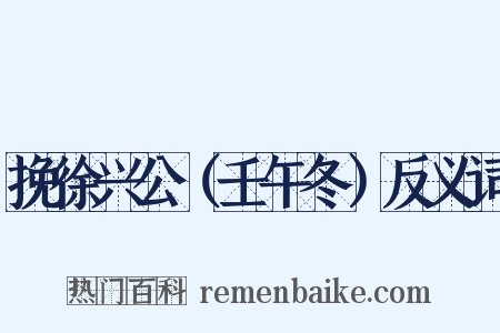 挽徐兴公（壬午冬）反义词是什么意思的图片